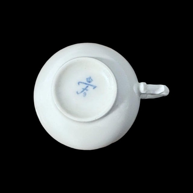 Mid-Century Modern Vintage Mid Century Modern Furstenberg German Porcelain Demitasse Coffee Cups - Set of 4 For Sale - Image 3 of 3