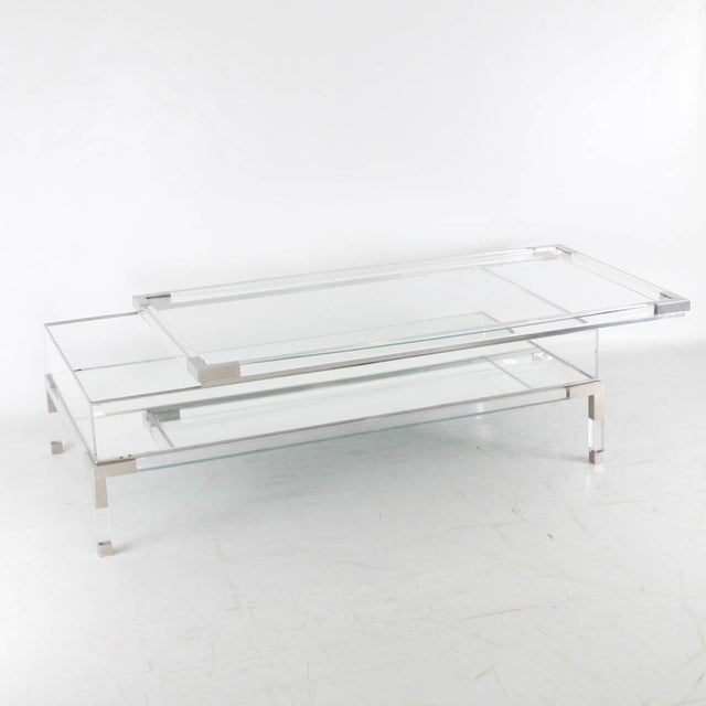 Coffee Table with Display Case, 1980s For Sale - Image 8 of 16