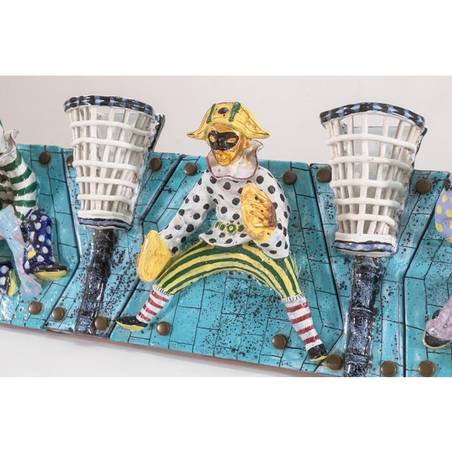 Otello Rosa for San Polo Venezia Modernist Ceramic Wall Hanging Italy 1950s For Sale In Detroit - Image 6 of 8