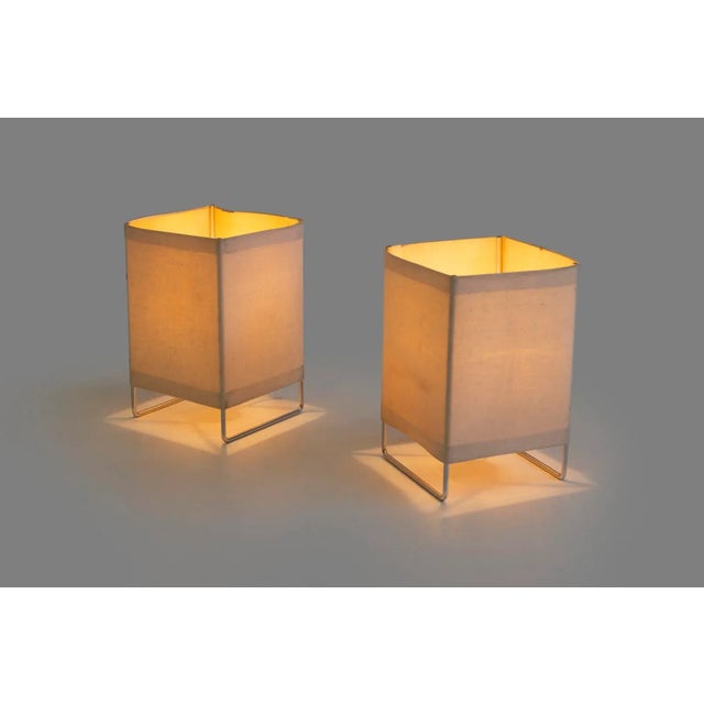1950s 1950s Gregory Van Pelt for Wireworks Box Kite Lamps - a Pair For Sale - Image 5 of 9