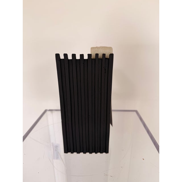 Arteriors Home Arteriors Ivory Rice Stone and Black Bookend (Large) For Sale - Image 4 of 6