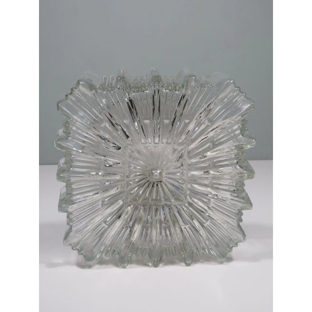 Brutalist Square Flush Mount, 1970s For Sale - Image 12 of 12