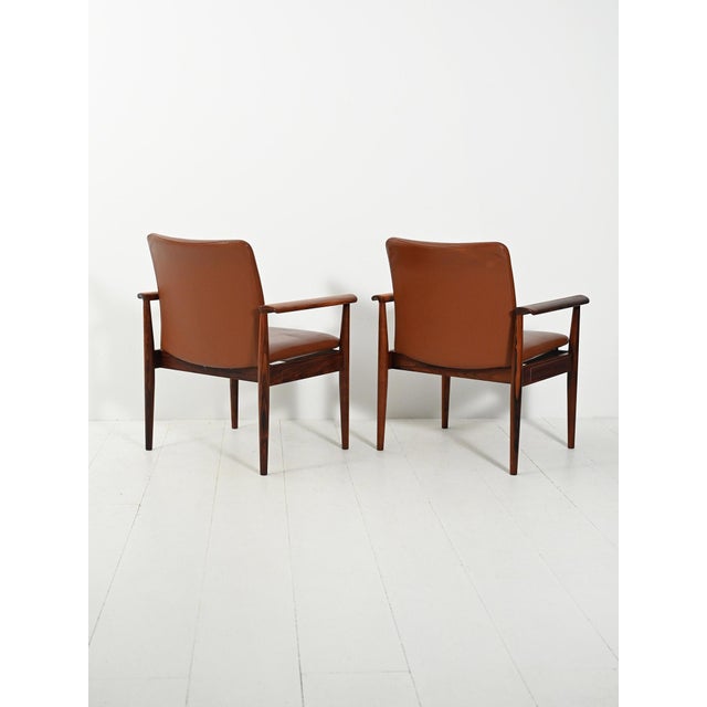 1960s Diplomat Armchairs by Finn Juhl for France & Søn, 1960s, Set of 2 For Sale - Image 5 of 14