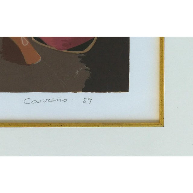 Wood Mario Carreño Abstract Lithograph, 1989, Signed and Numbered For Sale - Image 7 of 9