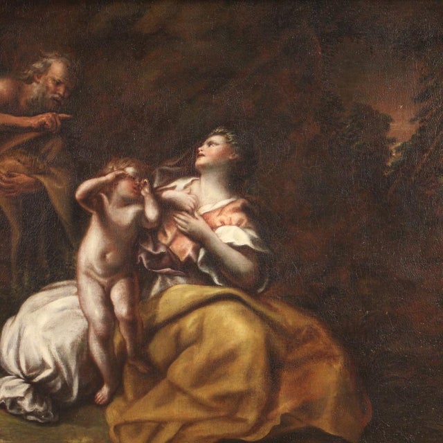 17th Century Unkown, Abraham Sending Away Hagar and Ishmael, 1660, Oil on Canvas For Sale - Image 5 of 16