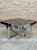 Square Smoked Glass & Steel Coffee or Side Table with 4 Nesting Stools, 1970s, Set of 5 For Sale - Image 9 of 15