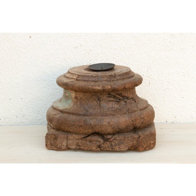 Early 1800's Large Teak Column Base For Sale In Los Angeles - Image 6 of 10