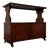 19th Century Antique English Mahogany Cupboard with Cabriole Legs For Sale