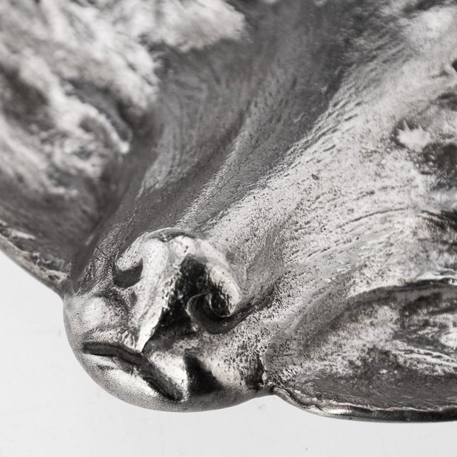 Silver Fox Head Dishes fom Asprey & Co., 1980s, Set of 4 For Sale - Image 10 of 12