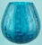 Large Vintage Blue Glass Cup Vase, 1970s For Sale - Image 6 of 18