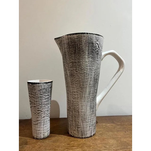 Mid-Century Modern Orange Ceramic Service, 1950s, Set of 9 For Sale - Image 3 of 10