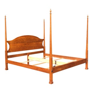 Solid Cherry Traditional King Bed For Sale
