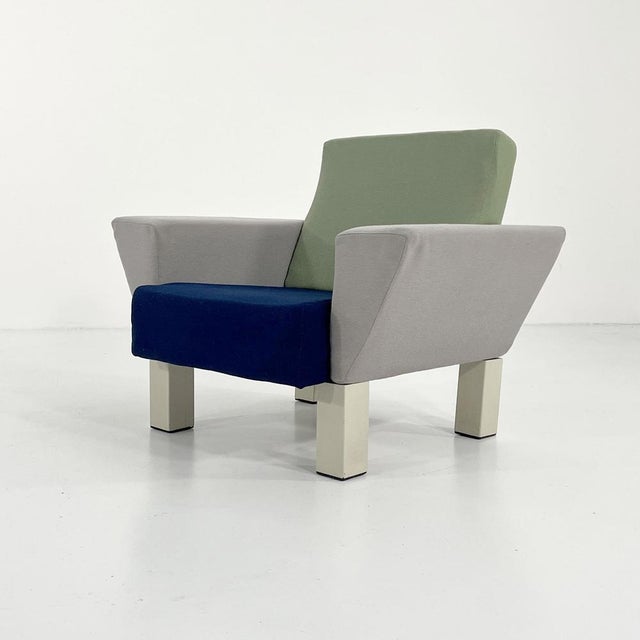 Metal Westside Armchair by Ettore Sottsass for Knoll, 1983 For Sale - Image 7 of 13