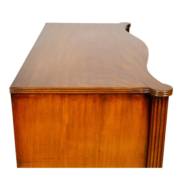 Wood Regency Mahogany Serpentine Chest of Drawers For Sale - Image 7 of 13