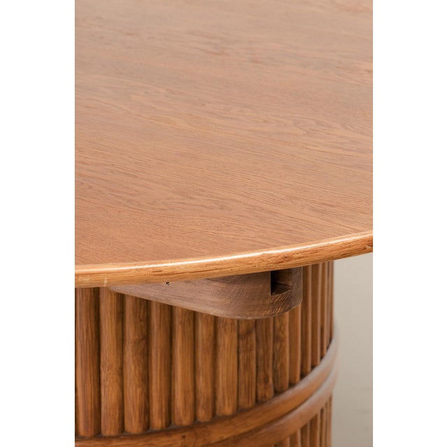 Wood Bamboo Dining Table, Italy, 1970s For Sale - Image 7 of 9