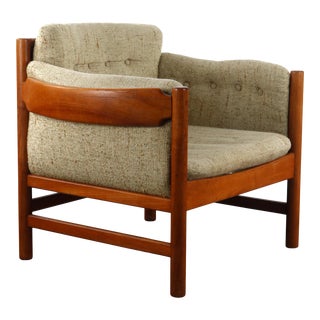 Mid Century Danish Modern Lounge Chair in Solid Old Age Teak by Jydsk Mobelvaerk For Sale