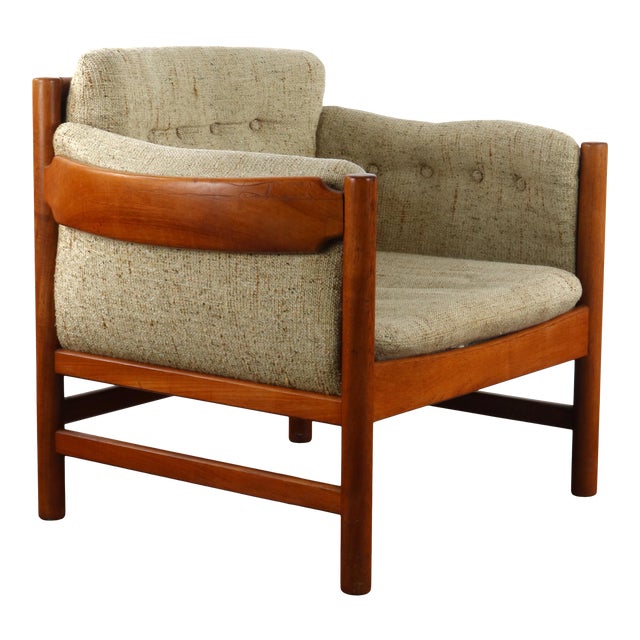 Mid Century Danish Modern Lounge Chair in Solid Old Age Teak by Jydsk Mobelvaerk For Sale