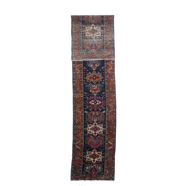Persian Antique Karajeh Heriz Runner 2'9'' x 14'8'' For Sale - Image 3 of 10