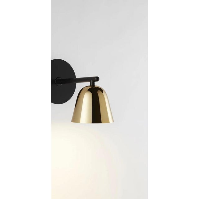 Lighto a Black Matte-Golden Glossy Cup Wall Lamp by Jaime Hayon for Parachilna For Sale - Image 6 of 11