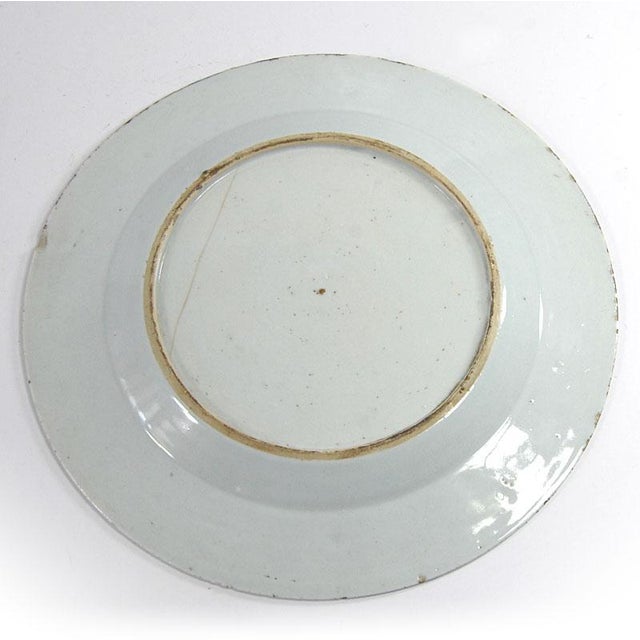Blue 18th Century Qianlong Porcelain Plate, China For Sale - Image 8 of 10