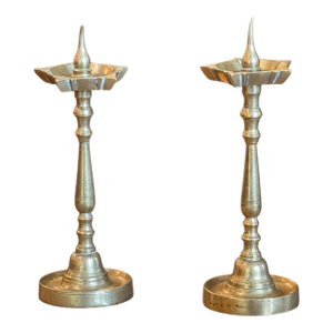 Pair of Small Brass Prickets