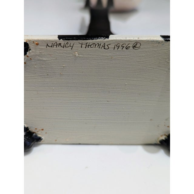 Oversized Fork Sculpture With Checkerboard Base by Nancy Thomas For Sale In San Francisco - Image 6 of 7