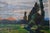 Modern Ph. Frank, River Landscape at Dusk, 1950s, Oil on Canvas, Framed For Sale - Image 3 of 8