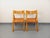 Set of two vintage folding chairs from the 1970s/80s, beautifully designed in pine, reminiscent of Aldo Jacober's folding...