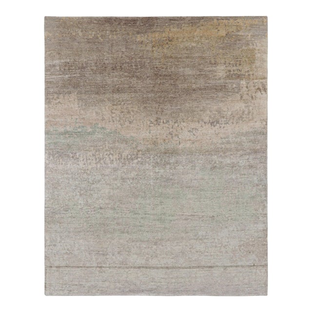 Rug & Kilim’s Contemporary Abstract Rug in Polychromatic Painterly Patterns For Sale