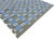Handwoven Cotton Area Rug, Grey, Sky Blue, Green and Cream Geometric Dhurrie - 8'x10' For Sale - Image 9 of 13
