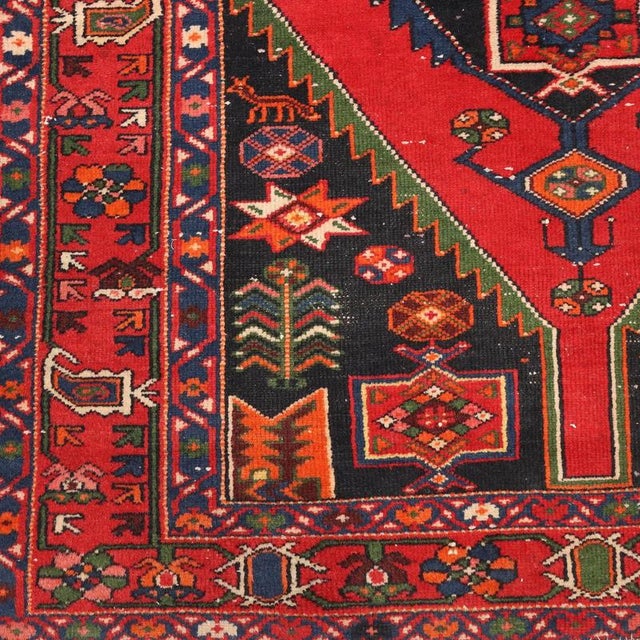 Middle Eastern Mazlagan Rug in Wool For Sale - Image 5 of 8