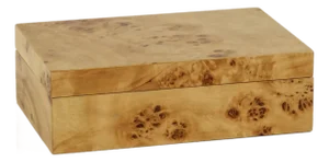 Medium Leiden Burl Wood Box