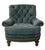 Animal Skin Whittemore-Sherrill Tufted Leather Lounge Chair With Ottoman For Sale - Image 7 of 7