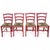 Vintage Italian Red Oak Ladderback Dining Chairs, Set of 2 For Sale - Image 5 of 10