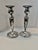 Art Deco Pair of Unweighted Antique Woodside Sterling Co. Hexagonal Candlesticks .925 For Sale - Image 3 of 11