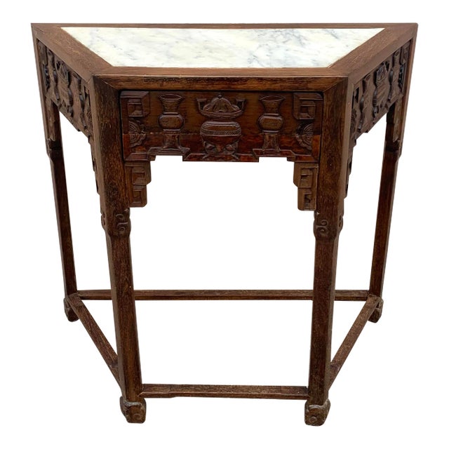 19th Century Mint Style Hard Wood Chinese Console Table For Sale
