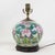 Vintage Famille Rose Porcelain Vase Lamp With Pink Lotus Blossom and Water Lily Motif For Sale - Image 14 of 14