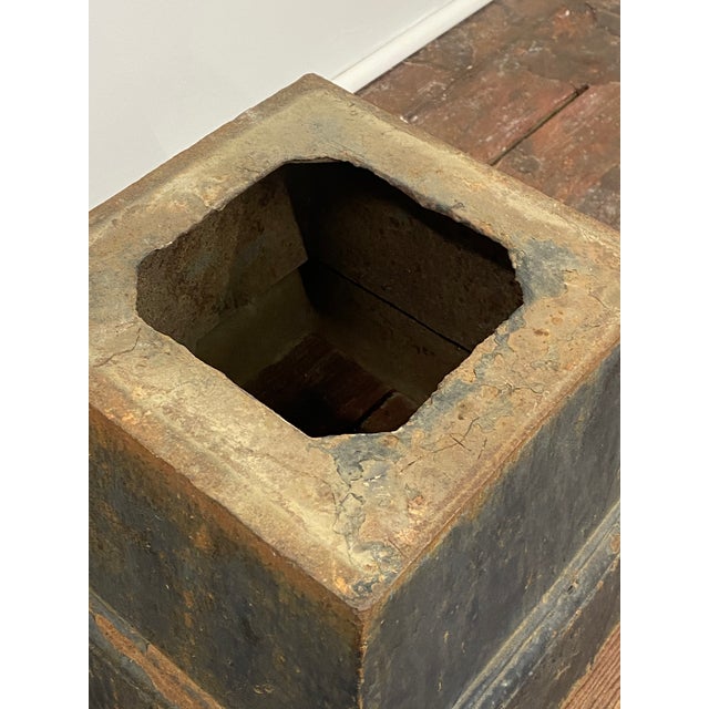 Black Neo-Classical Style Cast Iron Planter Base For Sale - Image 8 of 11