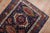 Early 20th Century Traditional Antique Persian Square Navy Blue Heriz Rug For Sale - Image 5 of 6