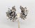 Mid-Century Modern Vintage 1950s Signed Napier Silvertone Leaves Clip Earrings-2 Pieces For Sale - Image 3 of 7