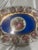 Vintage Schaller Bavaria porcelain serving tray featuring the timeless Fragonard courting couple motif. Crafted in...