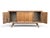 Restored Mid-Century Modern Walnut Media Console With Cane & Tambour Doors For Sale In Los Angeles - Image 6 of 11