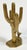 Figurative Vintage Brass Saguaro Cactus and Road Runner For Sale - Image 3 of 4