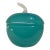 Large Tiffany Blue Opaline French Style Lidded Apple Vessel For Sale