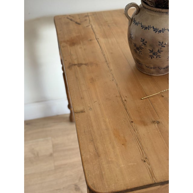 19th Century Antique English Pine Table For Sale - Image 5 of 6