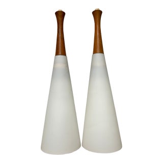 Mid 20th Century Cone Shaped Pendant Ceiling Lights by Luxus, Sweden For Sale