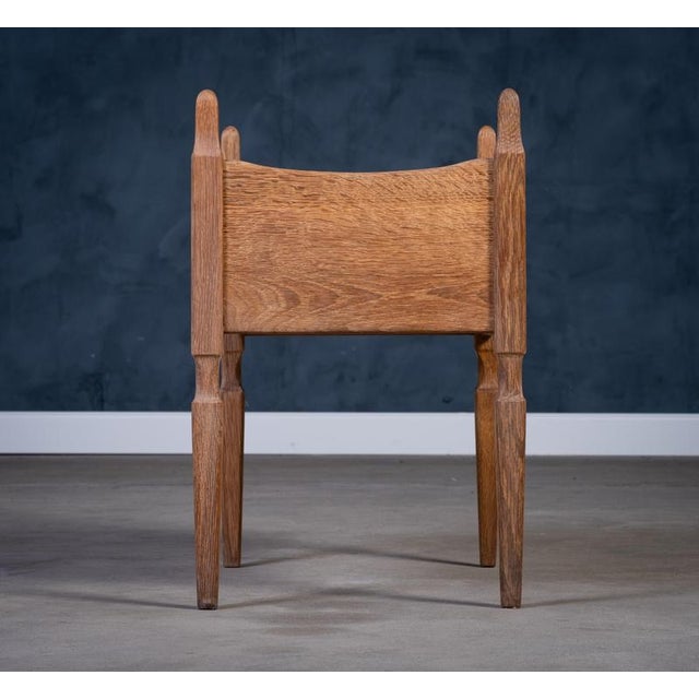 Brutalist Oak Nightstands attributed to Henning Kjærnulf, 1970s, Set of 2 For Sale - Image 9 of 18