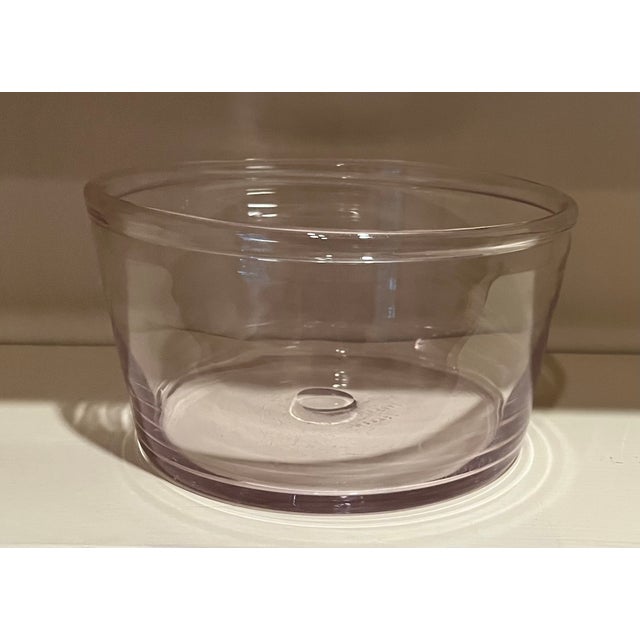 Antique 19th Century American Free Form Blown Glass Bowl With Rolled Lip and Polished Pontil For Sale - Image 17 of 17