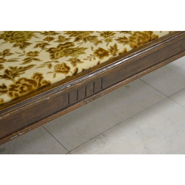 Wood Antique Louis XVI Walnut Sofa For Sale - Image 7 of 9