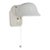 Mid 20th Century Restored Art Deco White Porcelain Wall Sconce With Pull Chain For Sale